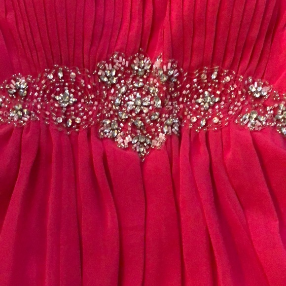 Beautiful Hot Pink Short Flowy Formal Dress!! - Picture 2 of 3